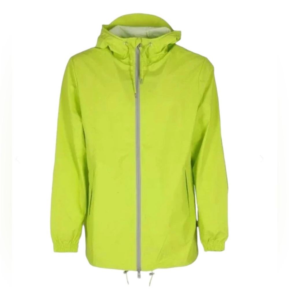 NEW Rains Storm Breaker Jacket Reflective Digital Lime